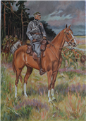 "Piłsudski na kasztance" wg Wojciecha Kossaka